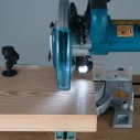 Ingletadora telescópica Makita LS0815FLN - 1400W, hoja de 216mm, luz LED y láser de corte