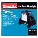 Foco de trabajo LED Makita ML003GZ - 18V/40Vmax, 1100 lm, IP65, batería XGT® - Solo cuerpo (Sin batería ni cargador ni maletín)