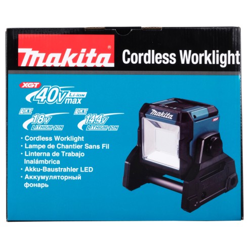 Foco de trabajo LED Makita ML003GZ - 18V/40Vmax, 1100 lm, IP65, batería XGT® - Solo cuerpo (Sin batería ni cargador ni maletín)