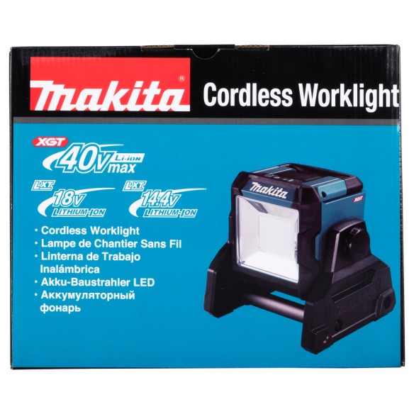Foco de trabajo LED Makita ML003GZ - 18V/40Vmax, 1100 lm, IP65, batería XGT® - Solo cuerpo (Sin batería ni cargador ni maletín) Foco de trabajo LED Makita ML003GZ - 18V/40Vmax, 1100 lm, IP65, batería XGT® - Solo cuerpo (Sin batería ni cargador ni maletín)