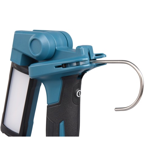 Linterna de trabajo Makita ML006GX - 40Vmax, 500 lúmenes, con cabezal plegable y gancho retráctil
