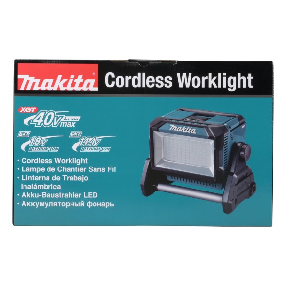 Foco de trabajo Makita ML009GX 18V/40V - 96 LEDs - IP65 - 10.000 lúmenes - Diseño compacto Foco de trabajo Makita ML009GX 18V/40V - 96 LEDs - IP65 - 10.000 lúmenes - Diseño compacto