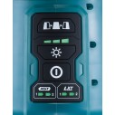 Linterna de área Makita ML010G - Batería 18V / 40Vmáx, 5.500 lúmenes, diseño autoadrizable