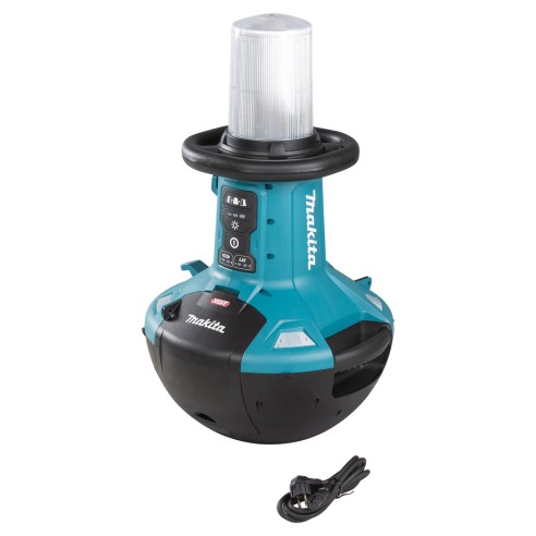 Linterna de área Makita ML010G - Batería 18V / 40Vmáx, 5.500 lúmenes, diseño autoadrizable