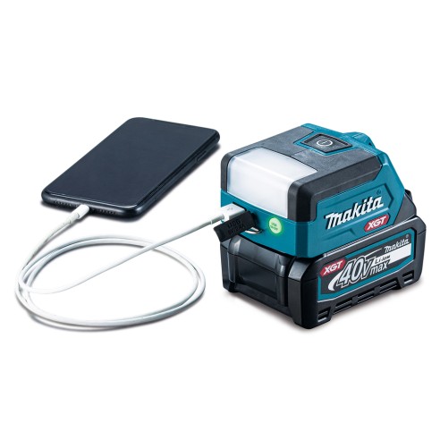 Linterna de mano a batería Makita ML011G - 40Vmax, 300 lm, 3 modos de iluminación, USB