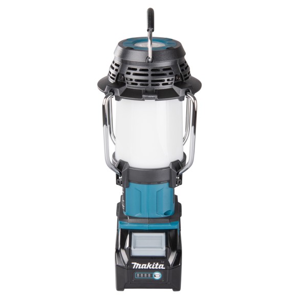 Lámpara de camping Makita MR010G - 40Vmax, 1000 lx, Bluetooth y radio FM, resistente al agua Lámpara de camping Makita MR010G - 40Vmax, 1000 lx, Bluetooth y radio FM, resistente al agua