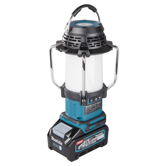 Lámpara de camping Makita MR010G - 40Vmax, 1000 lx, Bluetooth y radio FM, resistente al agua Lámpara de camping Makita MR010G - 40Vmax, 1000 lx, Bluetooth y radio FM, resistente al agua