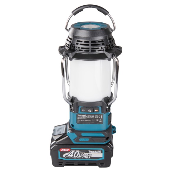 Lámpara de camping Makita MR010G - 40Vmax, 1000 lx, Bluetooth y radio FM, resistente al agua Lámpara de camping Makita MR010G - 40Vmax, 1000 lx, Bluetooth y radio FM, resistente al agua