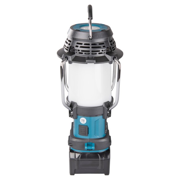 Lámpara de camping Makita MR010G - 40Vmax, 1000 lx, Bluetooth y radio FM, resistente al agua Lámpara de camping Makita MR010G - 40Vmax, 1000 lx, Bluetooth y radio FM, resistente al agua
