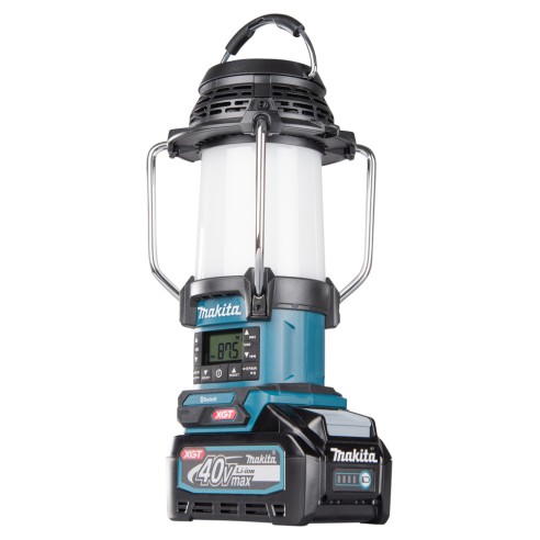 Lámpara de camping Makita MR010G - 40Vmax, 1000 lx, Bluetooth y radio FM, resistente al agua