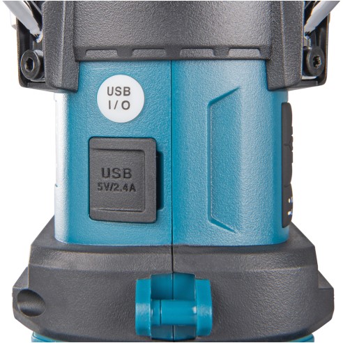 Lámpara de camping Makita MR010G - 40Vmax, 1000 lx, Bluetooth y radio FM, resistente al agua