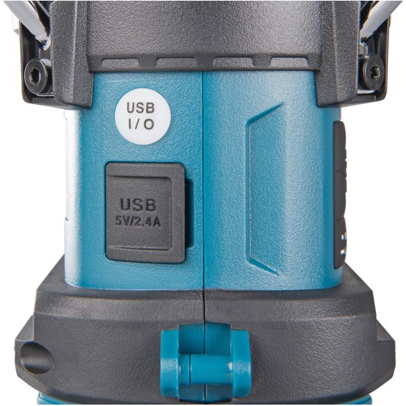 Lámpara de camping Makita MR010G - 40Vmax, 1000 lx, Bluetooth y radio FM, resistente al agua Lámpara de camping Makita MR010G - 40Vmax, 1000 lx, Bluetooth y radio FM, resistente al agua