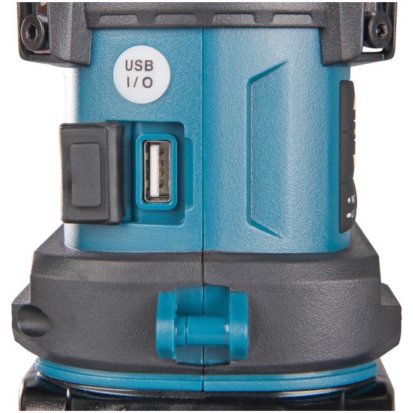 Lámpara de camping Makita MR010G - 40Vmax, 1000 lx, Bluetooth y radio FM, resistente al agua Lámpara de camping Makita MR010G - 40Vmax, 1000 lx, Bluetooth y radio FM, resistente al agua