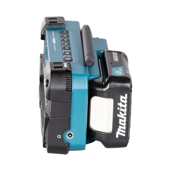 Radio portátil Makita MR052 - 12Vmax - Diseño ligero y resistente - Sonido estéreo 2W
