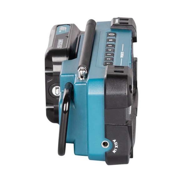 Radio portátil Makita MR052 - 12Vmax - Diseño ligero y resistente - Sonido estéreo 2W