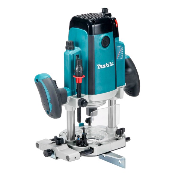 Fresadora de superficie Makita RP2303FC07 - 2100 W, ajuste rápido de profundidad, freno eléctrico