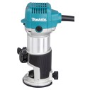 Fresadora multifunción Makita RT0702C - 710 W, pinzas 6/8 mm, carcasa de aluminio, arranque suave