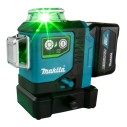 Nivel láser multilínea Makita SK700GD - Batería 12V, láser verde, IP54, 35 m alcance