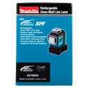 Nivel láser multilínea Makita SK700GD - Batería 12V, láser verde, IP54, 35 m alcance