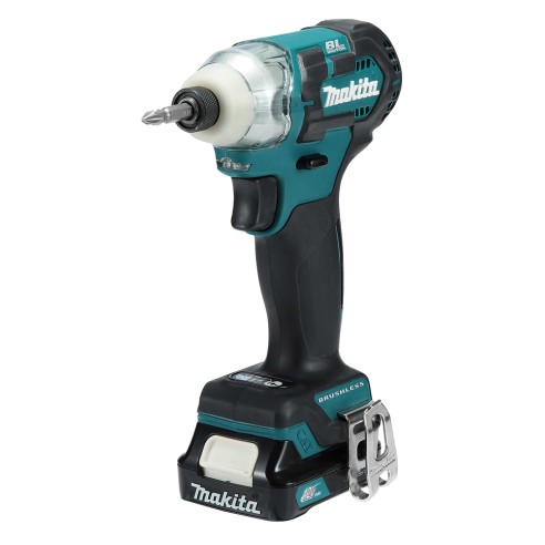 Atornillador de impacto Makita TD111DSAE - 12Vmax, 135 Nm, motor sin escobillas, 2 velocidades