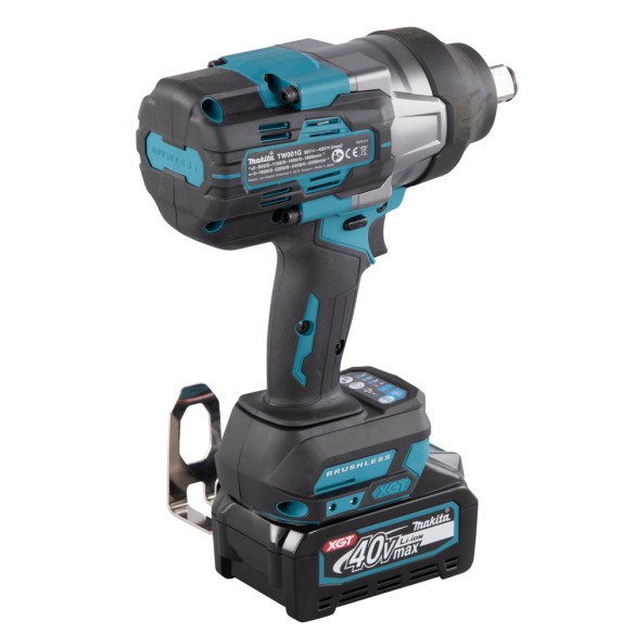 Llave de impacto 40V Makita TW001GM201 - 1800 Nm - Motor sin escobillas - 4 modos de potencia Llave de impacto 40V Makita TW001GM201 - 1800 Nm - Motor sin escobillas - 4 modos de potencia