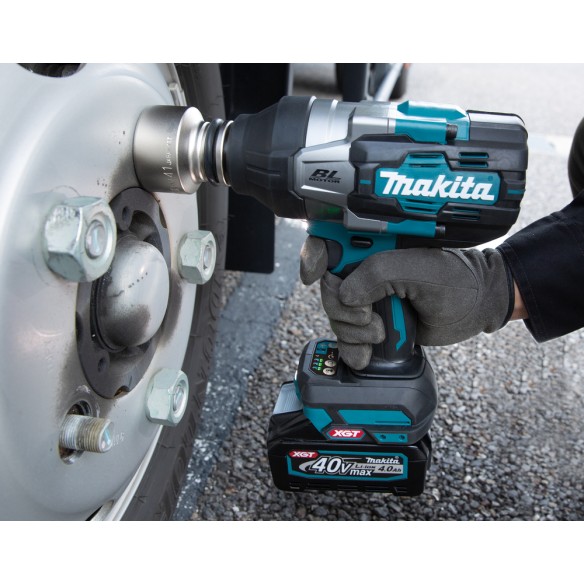 Llave de impacto 40V Makita TW001GM201 - 1800 Nm - Motor sin escobillas - 4 modos de potencia Llave de impacto 40V Makita TW001GM201 - 1800 Nm - Motor sin escobillas - 4 modos de potencia