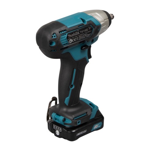 Llave de impacto 12V Makita TW140DSAJ - Compacta, 140 Nm, luz LED, 2 baterías 2.0 Ah
