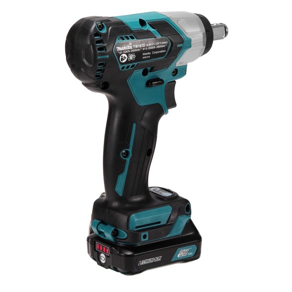 Llave de impacto Makita TW161DSAJ 12V - 165 Nm - Compacta y ligera con luz LED Llave de impacto Makita TW161DSAJ 12V - 165 Nm - Compacta y ligera con luz LED
