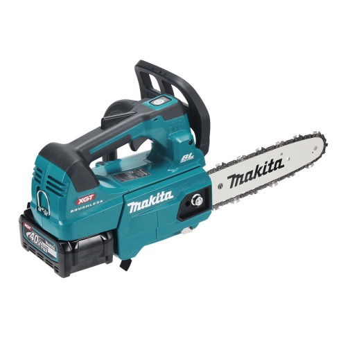 Sierra de cadena a batería Makita UC002GM101 - 40Vmax, alta velocidad 24,8 m/s, resistente al agua