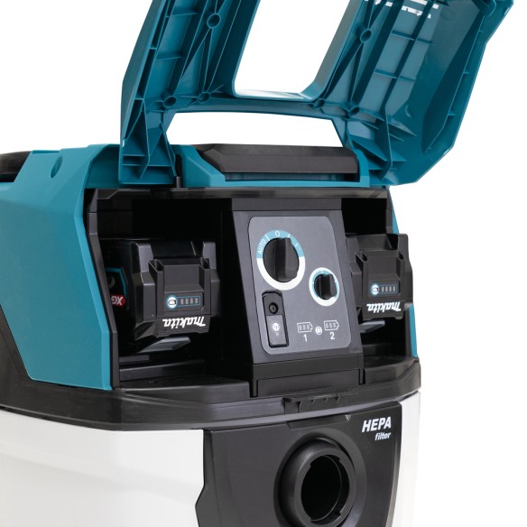 Aspirador XGT® Makita VC007GLZ01 - 40L, 180 mbar, motor sin escobillas, autolimpieza HEPA - Sin baterías ni cargador Aspirador XGT® Makita VC007GLZ01 - 40L, 180 mbar, motor sin escobillas, autolimpieza HEPA - Sin baterías ni cargador
