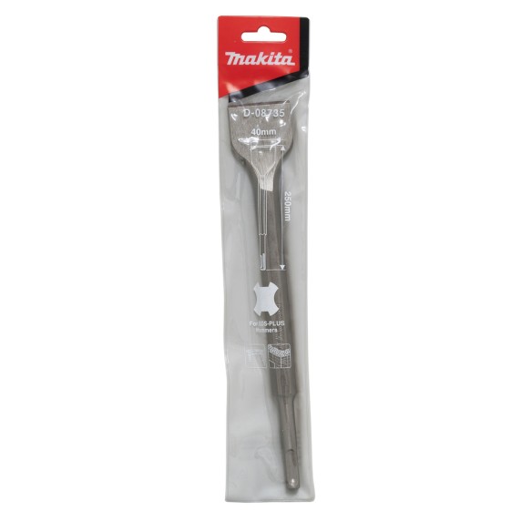 D-08735 Espátula para  SDS-PLUS, 40 x 250 mm D-08735 Espátula para  SDS-PLUS, 40 x 250 mm