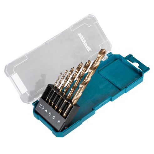Kit 6 Brocas para Metal Makita D-75758 - HSS-Cobalto - Calidad Superior