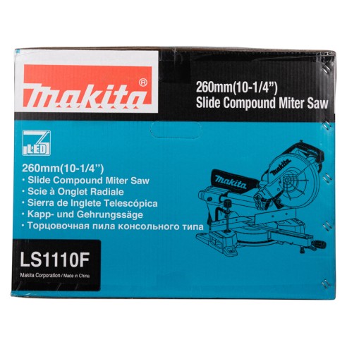 Ingletadora telescópica Makita LS1110F - 1450 W, 260 mm, luz LED, extracción de polvo