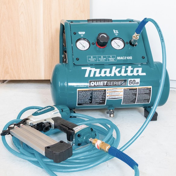 Compresor de aire Makita MAC210Q - 650 W, 7,6 L, sin aceite, 9,3 bar, 56,6 l/min