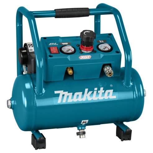 Compresor de aire a batería Makita AC001GZ - 40Vmax - Sin aceite - 7,6 L - Sin batería ni cargador ni maletín