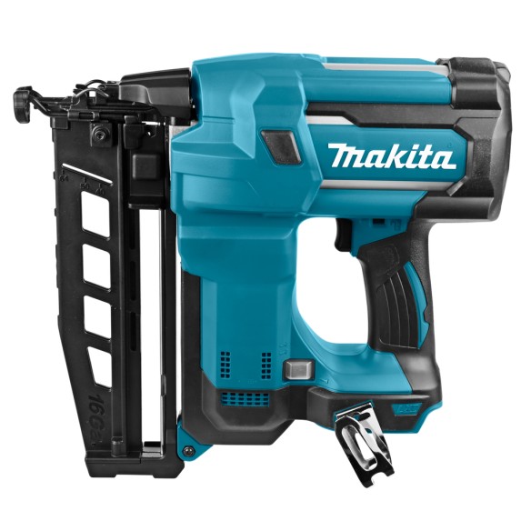 Clavadora neumática Makita DBN600Z 18V - clavos de 25-64mm, ajuste de profundidad, luz LED - Sin batería ni cargador ni maletín Clavadora neumática Makita DBN600Z 18V - clavos de 25-64mm, ajuste de profundidad, luz LED - Sin batería ni cargador ni maletín