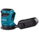 Lijadora rotorbital Makita DBO180Z 18V - 125 mm, 3 velocidades, extracción de polvo  - Sin batería ni cargador ni maletín