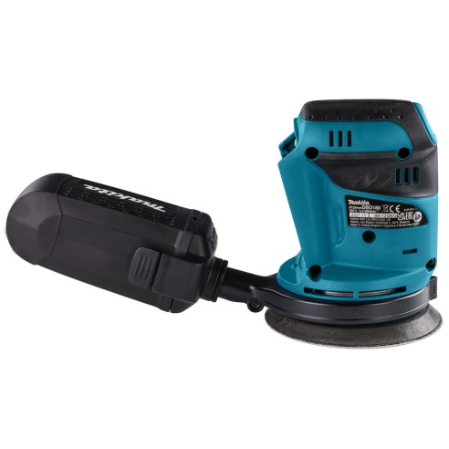 Lijadora rotorbital Makita DBO180Z 18V - 125 mm, 3 velocidades, extracción de polvo  - Sin batería ni cargador ni maletín