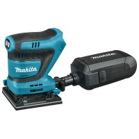 Lijadora orbital a batería Makita DBO481Z - 18V, recogida de polvo, freno eléctrico - Sin batería ni cargador ni maletín