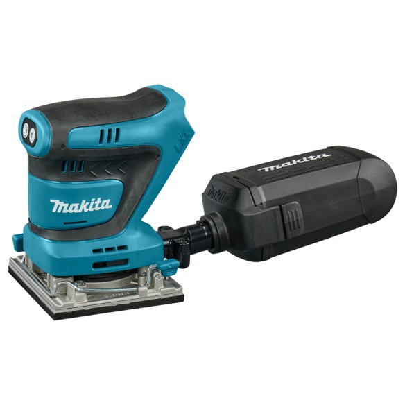 Lijadora de acabado a batería Makita DBO484Z - 18V - 2 velocidades - recogida de polvo - Sin batería ni cargador ni maletín Lijadora de acabado a batería Makita DBO484Z - 18V - 2 velocidades - recogida de polvo - Sin batería ni cargador ni maletín