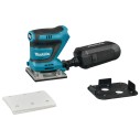 Lijadora de acabado a batería Makita DBO484Z - 18V - 2 velocidades - recogida de polvo - Sin batería ni cargador ni maletín