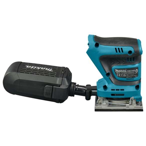 Lijadora de acabado a batería Makita DBO484Z - 18V - 2 velocidades - recogida de polvo - Sin batería ni cargador ni maletín Lijadora de acabado a batería Makita DBO484Z - 18V - 2 velocidades - recogida de polvo - Sin batería ni cargador ni maletín