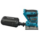 Lijadora de acabado a batería Makita DBO484Z - 18V - 2 velocidades - recogida de polvo - Sin batería ni cargador ni maletín