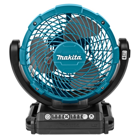 Ventilador a batería Makita DCF102Z - Compacto 14,4/18V con 3 velocidades y acción pendular - Sin batería ni cargador Ventilador a batería Makita DCF102Z - Compacto 14,4/18V con 3 velocidades y acción pendular - Sin batería ni cargador