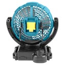 Ventilador a batería Makita DCF102Z - Compacto 14,4/18V con 3 velocidades y acción pendular - Sin batería ni cargador