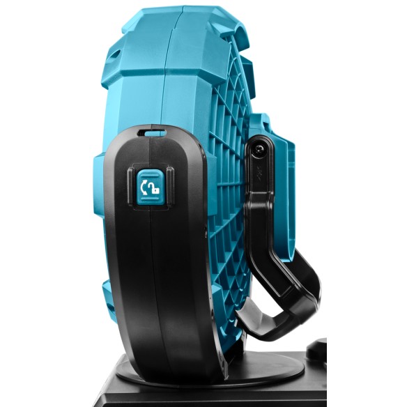 Ventilador a batería Makita DCF102Z - Compacto 14,4/18V con 3 velocidades y acción pendular - Sin batería ni cargador Ventilador a batería Makita DCF102Z - Compacto 14,4/18V con 3 velocidades y acción pendular - Sin batería ni cargador