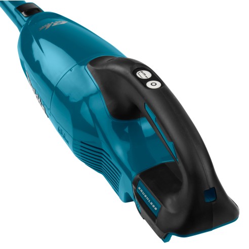 Aspirador de mano Makita DCL281FZ - 18V, motor sin escobillas, luz LED, 0,75 L - Sin batería ni cargador