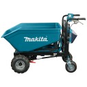 Carretilla eléctrica Makita DCU603Z - 36V (18V x2) - 180 kg capacidad, 3 velocidades - Sin batería ni cargador