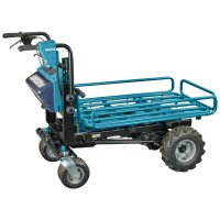 Carretilla a batería Makita DCU604Z - 36V (18V x2) - 180 kg capacidad, motor sin escobillas - Sin batería ni cargador