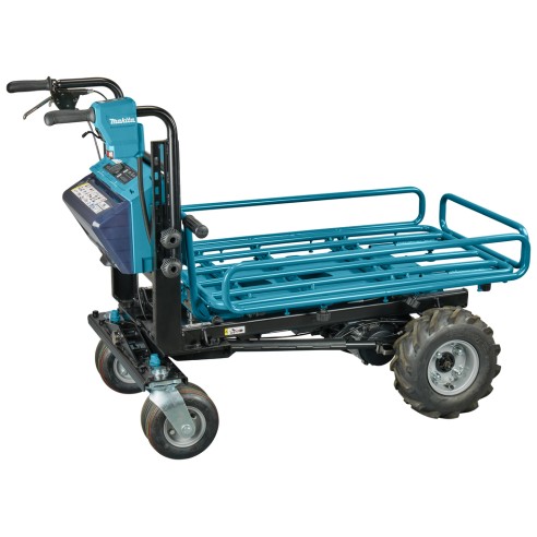 Carretilla a batería Makita DCU604Z - 36V (18V x2) - 180 kg capacidad, motor sin escobillas - Sin batería ni cargador